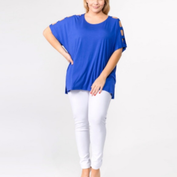 Solid Plus Size Top - Picture 2 of 2